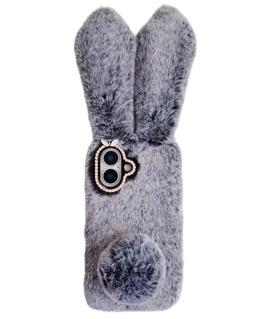 Накладка Rabbit для iPhone 16 (6.1") (Grey)-0