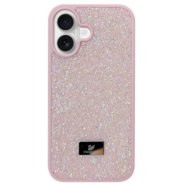 Накладка Grainy Diamonds для IPhone 16 ніжно-рожева-0