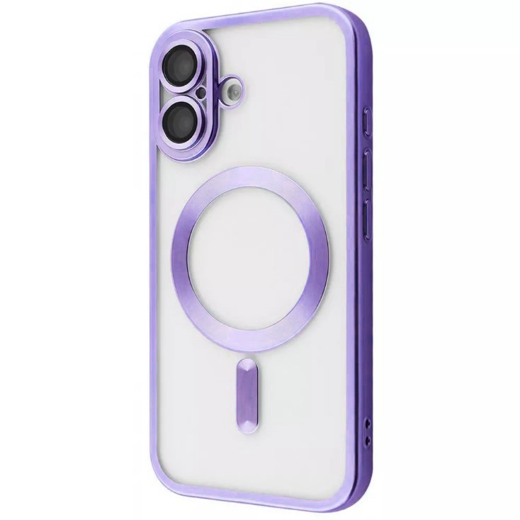 Накладка Metal Matte Case MagSafe для iPhone 17 (Purple)-0