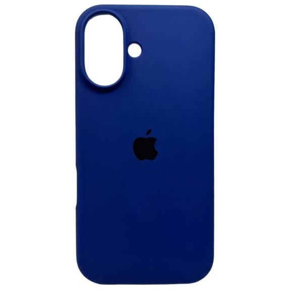 Silicone Case Full Protective (AA) для iPhone 16  (Dark blue)-0