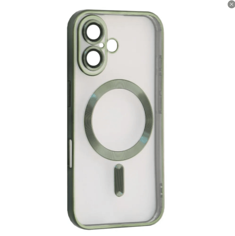 Накладка SHINING Camera MagSafe для iPhone 16 Dark green-0