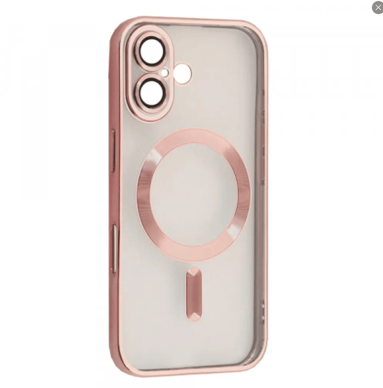 Накладка SHINING Camera MagSafe для iPhone 16 Rose Gold-0