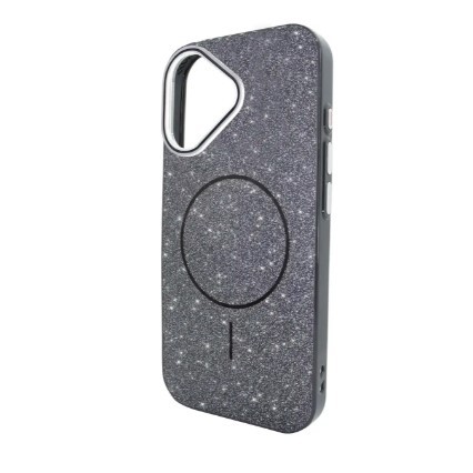 Чохол Color Glitter Magnetic для IPhone 17  (Чорний)-0