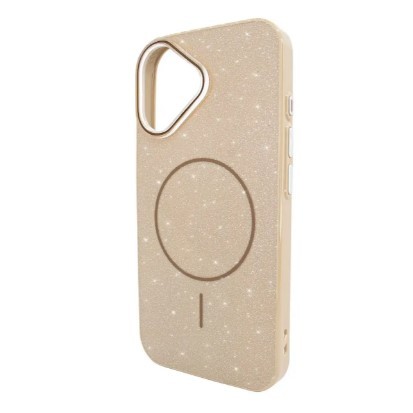 Чохол Color Glitter Magnetic для IPhone 16 золотий-0