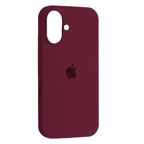 Silicone Case Full Protective (AA) для iPhone 16  (Marsala)-0