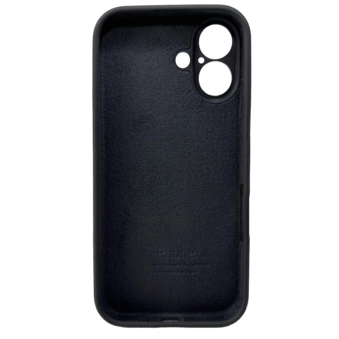 Silicone Case Full Camera Protective (AA) для iPhone 16 (Grey)-1