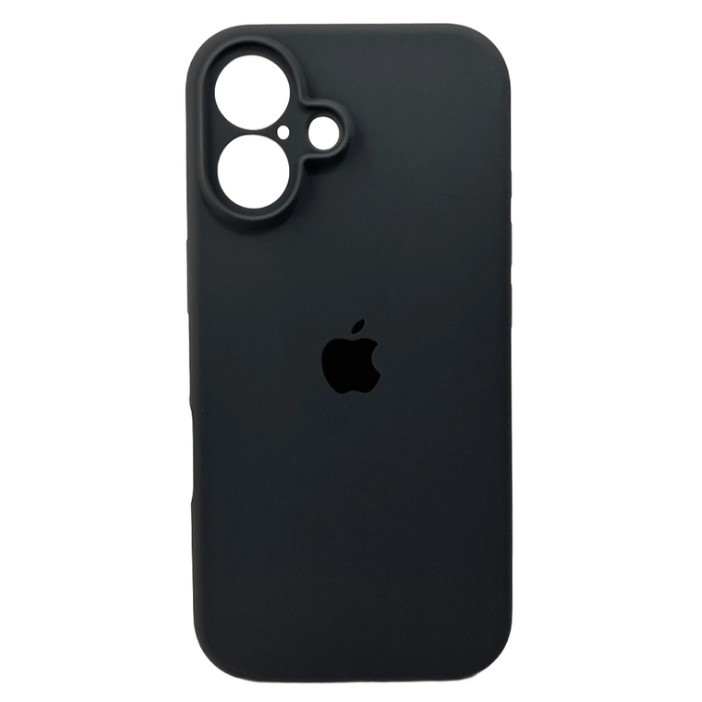 Silicone Case Full Camera Protective (AA) для iPhone 16 (Grey)-0