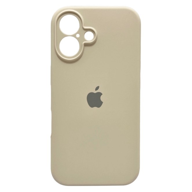 Silicone Case Full Camera Protective (AA) для iPhone 16 (Stone)-0