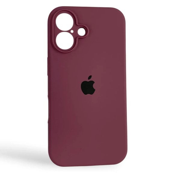 Silicone Case Full Camera Protective (AA) для iPhone 16 (Plum)-0