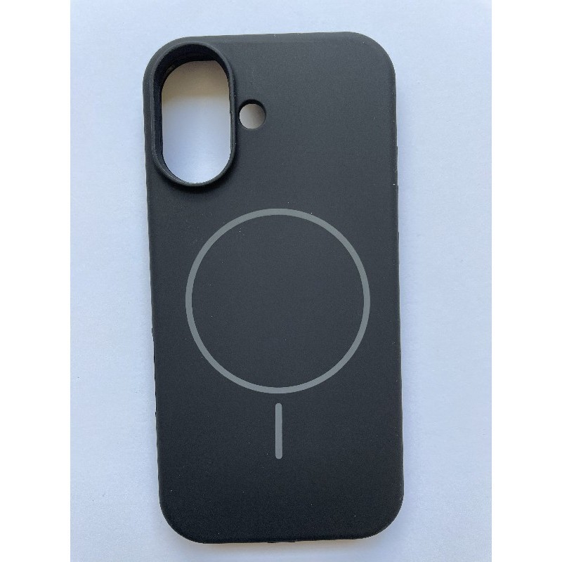 Чохол Silicone Case Full Protective  Magsafe для iPhone 16 (Black)-0