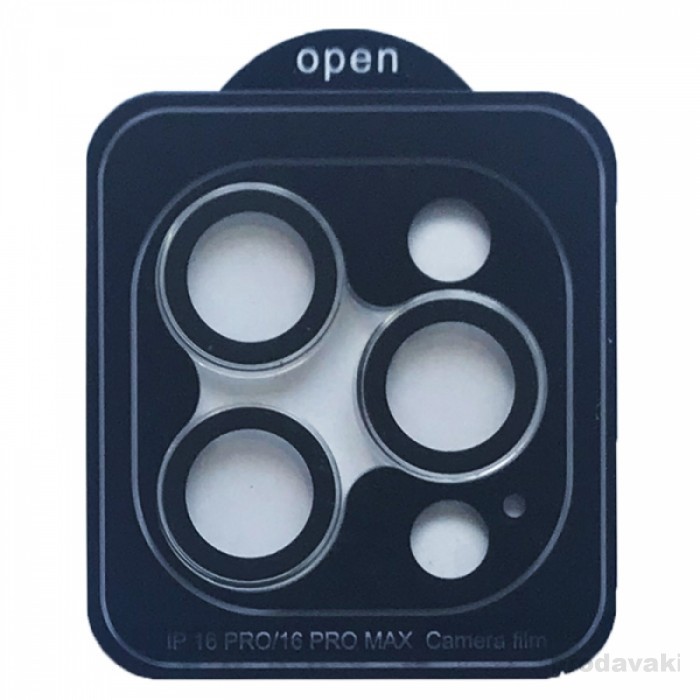 Захисне скло Metal Classic на камеру (в упак.) для  iPhone 16 Pro / 16 Pro Max  (Clear)-0