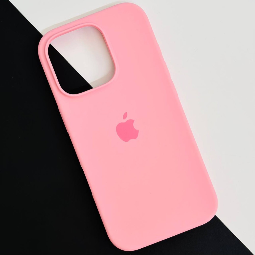 Silicone Case Full Protective (AA) для iPhone 16 Pro (Light pink)-0