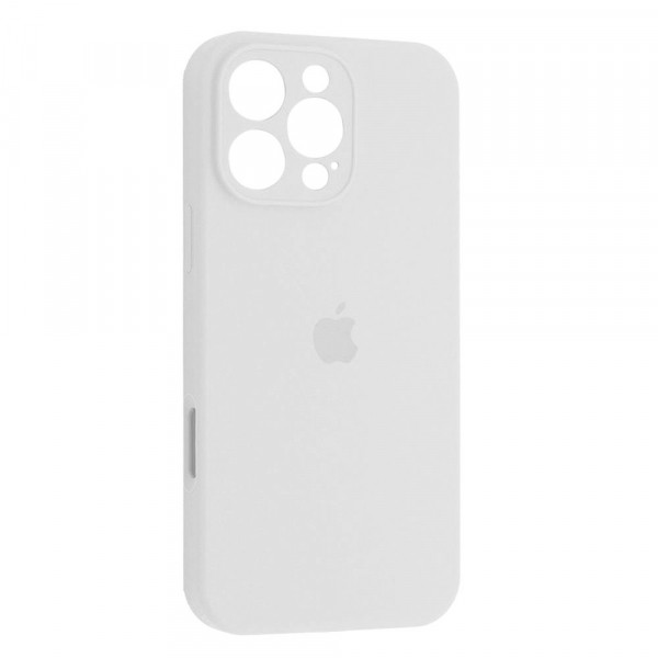 Silicone Case Full Camera Protective (AA) для iPhone 16 Pro Max (White)-0