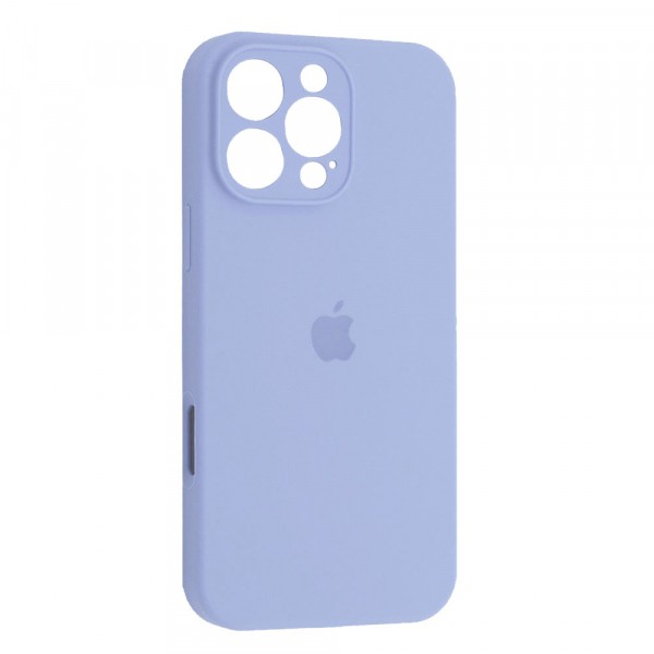 Silicone Case Full Camera Protective (AA) для iPhone 16 Pro Max (Lilac cream)-0