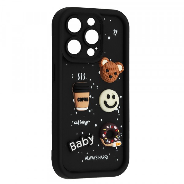 Чохол Pretty Toys для IPhone 13 Pro (Black/baby donut)-0