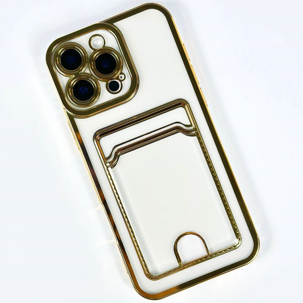 Накладка Electroplated Side Colors Pocket для Iphone 16 Pro золота-0