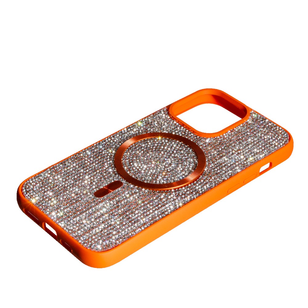 Накладка DIAMOND MAGSAFE для Iphone 16 Pro Max  Orange-1