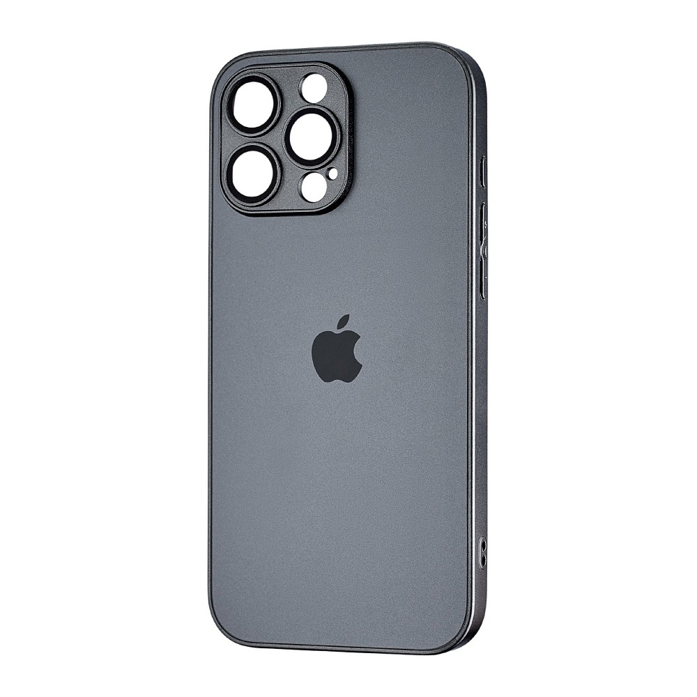 Чохол AG Glass Matt Frame Color Logo для  iPhone 16 Pro Max Graphite-0