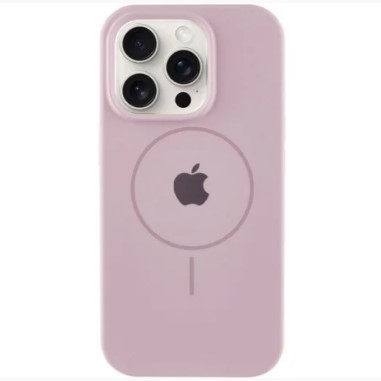 Silicone Case Full Protective (AA) with MagSafe для iPhone 16 Pro Max (Pink sand)-0