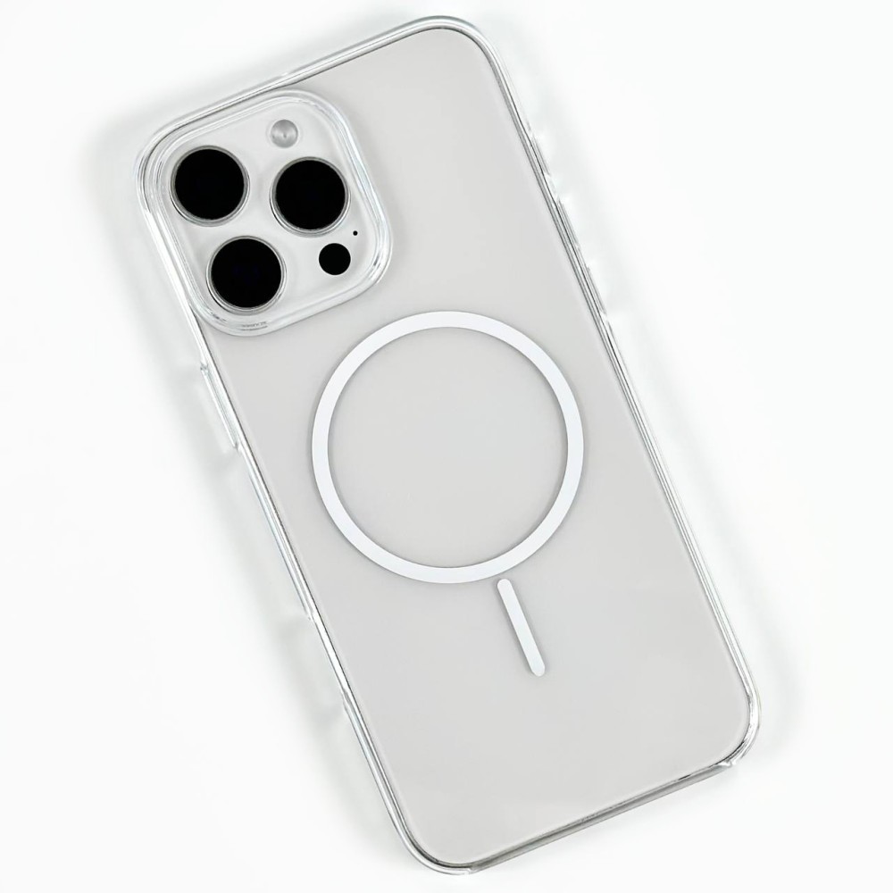 Чохол  PC Glossy Magnetic для IPhone 16 Pro Max 6.9" (Прозорий)-0