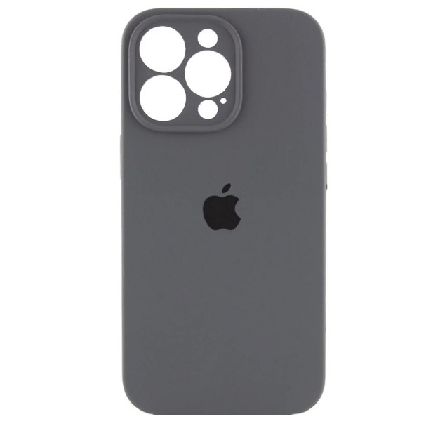 Silicone Case Full Camera Protective (AA) для iPhone 16 Pro Max (Dark grey)-0
