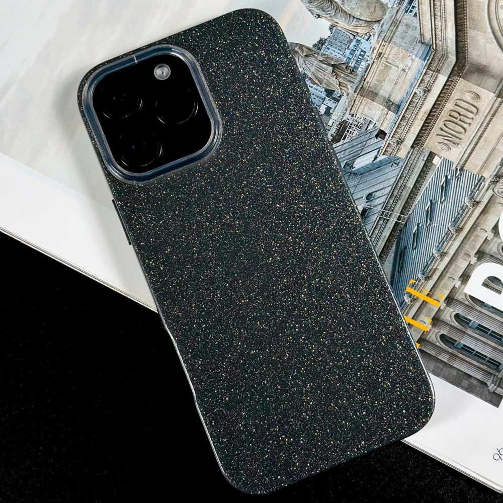 Чохол Color Glitter для Iphone 16 Pro чорний-0