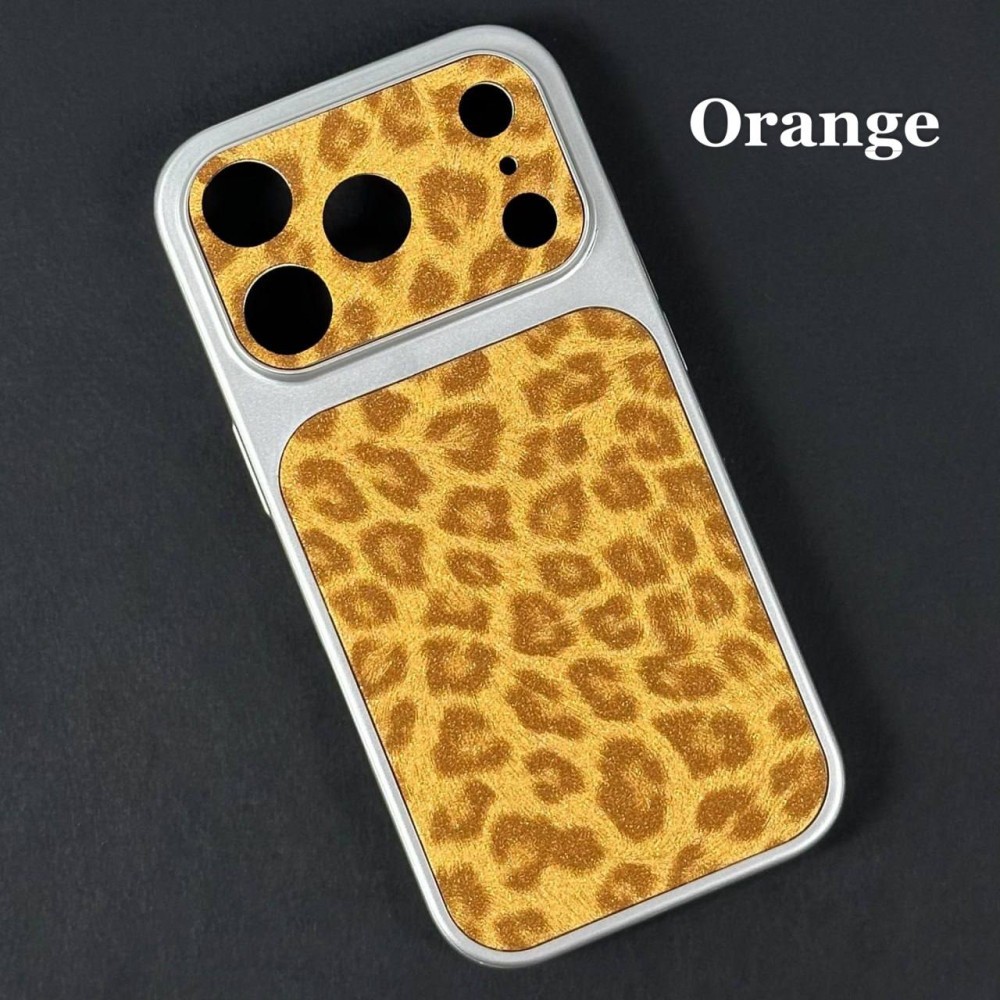Чохол Leopard Look для IPhone 17 Pro оранжевий-0