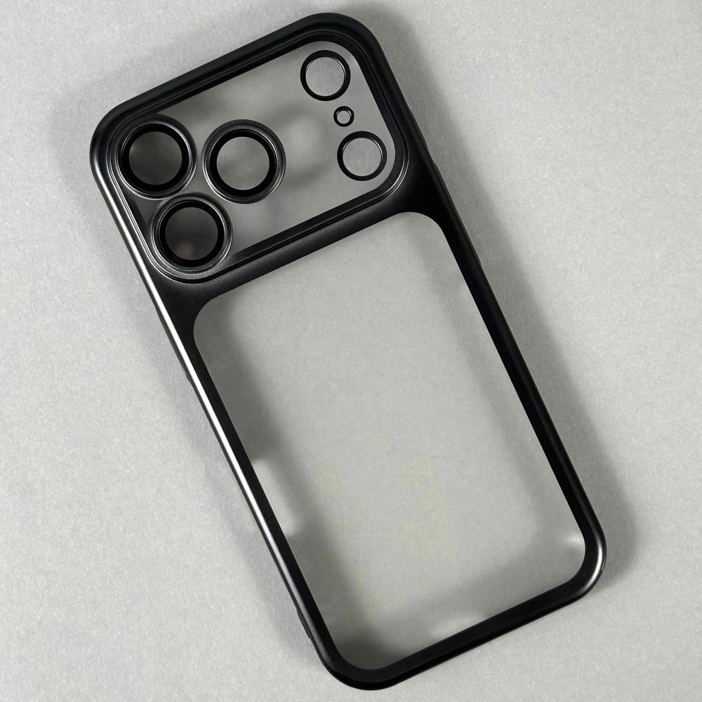 Чохол Contour Line для Iphone 16 Pro Max  (Чорний)-0