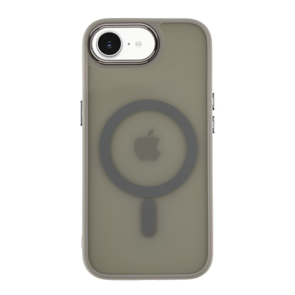 Накладка Magsafe MATTE ACRYLIC для iPhone 16E сіра-0
