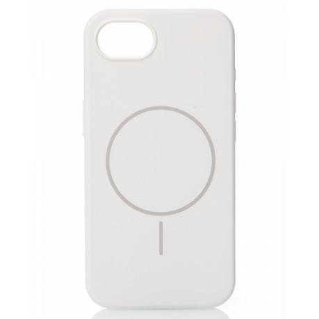 Silicone Case Full Protective (AA) with MagSafe для iPhone 16E (White)-0