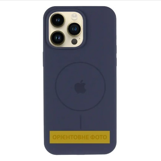 Silicone Case Full Protective (AA) with MagSafe для iPhone 16E (Midnight blue)-0