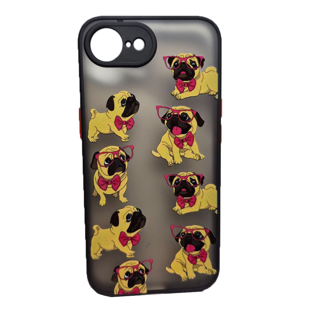 Накладка Totu Gingle Print для Iphone 16E  Мопс-0