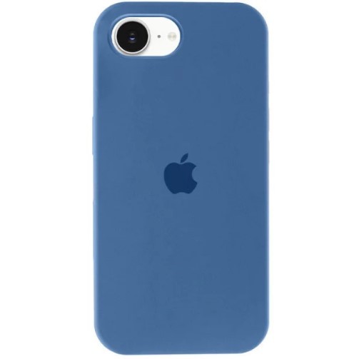 Silicone Case Full Protective (AA) для iPhone 16E / 17E (Denim Blue)-0