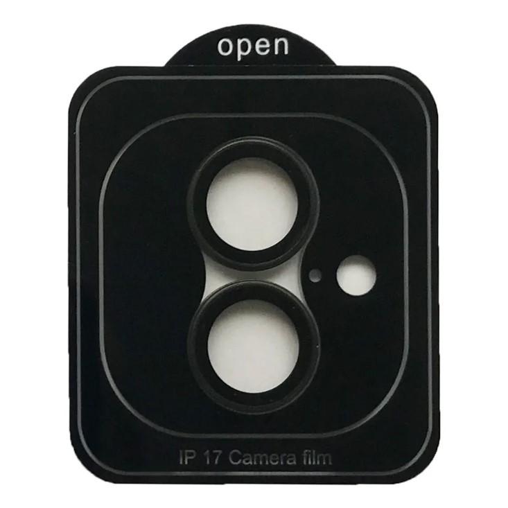 Захисне скло Metal Classic на камеру для iPhone 17 (6.3") (Чорний / Black)-0