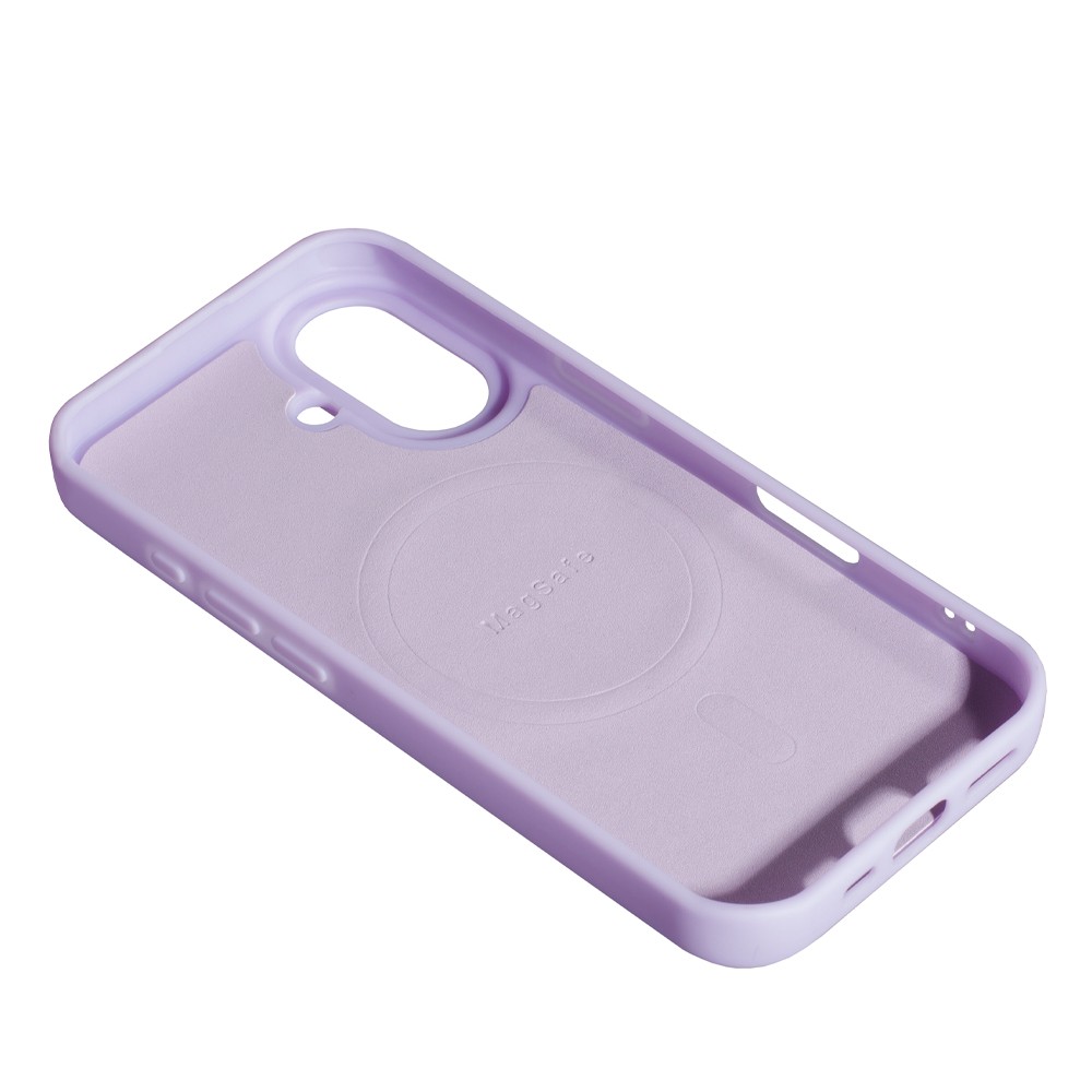Silicone Case Full Camera Protective (AA)  with MagSafe для iPhone 17 (Purple)-1