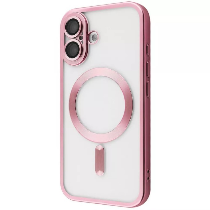Накладка Metal Matte Case MagSafe для iPhone 17 (pink)-0