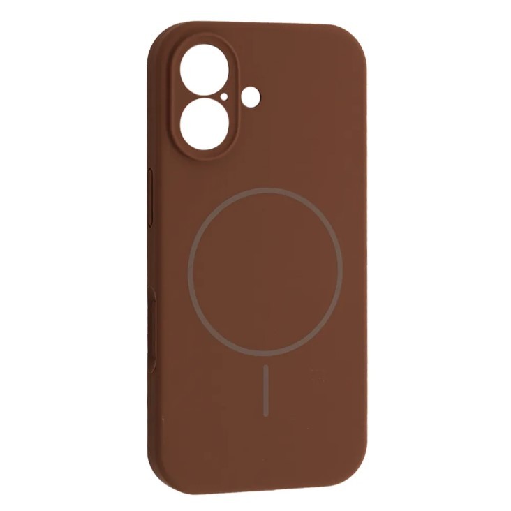 Silicone Case Full Camera Protective (AA)  with MagSafe для iPhone 17 (New Brown)-0