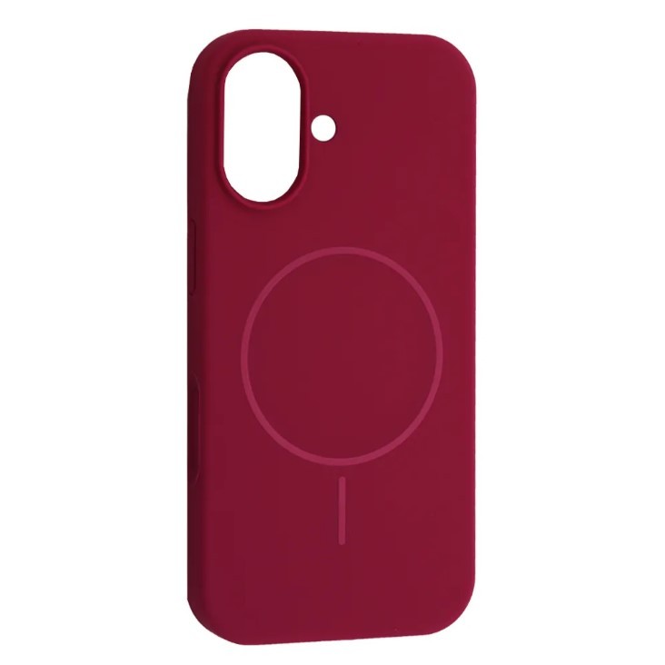 Silicone Case Full Protective (AA) with MagSafe для iPhone 17 (Manyue Red)-0