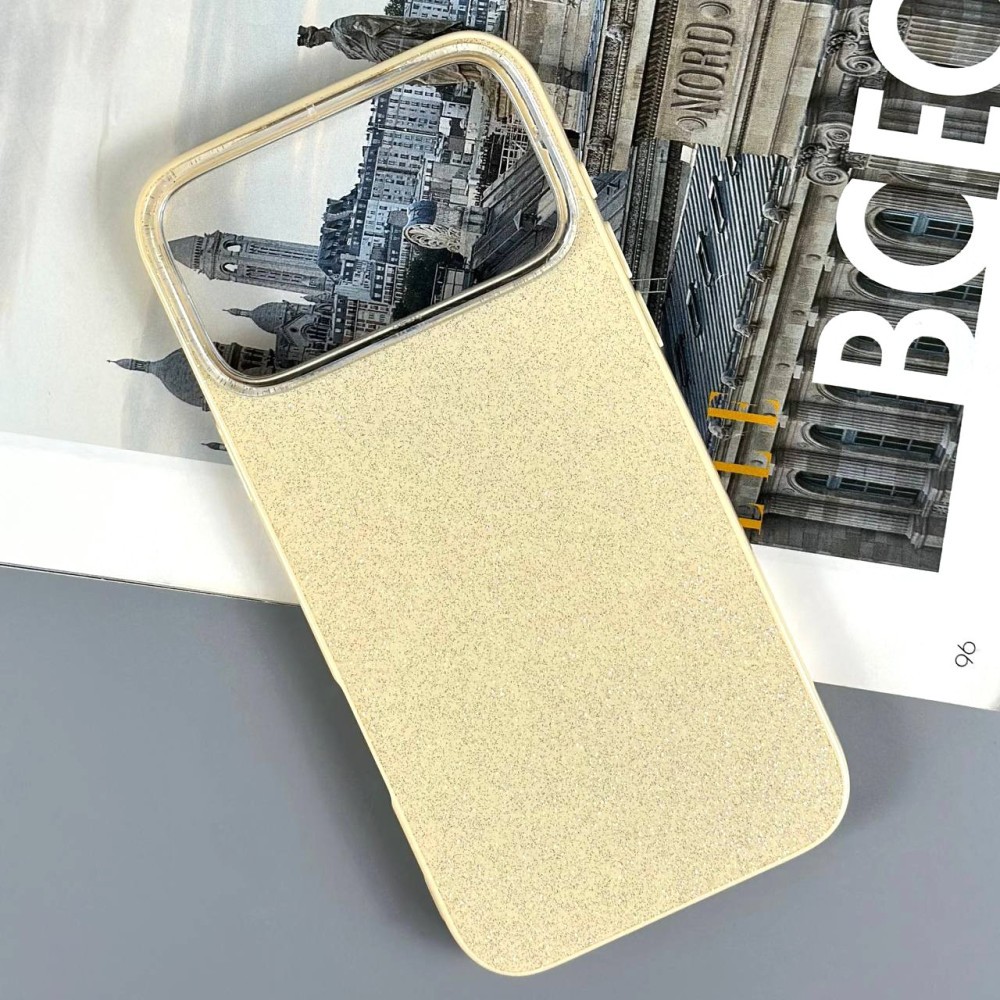 Чохол Color Glitter для Iphone 17 Pro Max кремовий-0