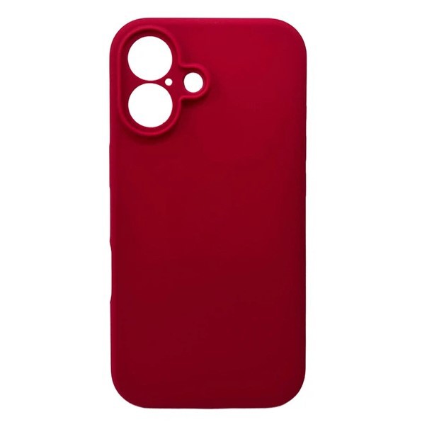 Silicone Case Full Camera Protective No Logo (AA) для iPhone 17  (Maroon)-0