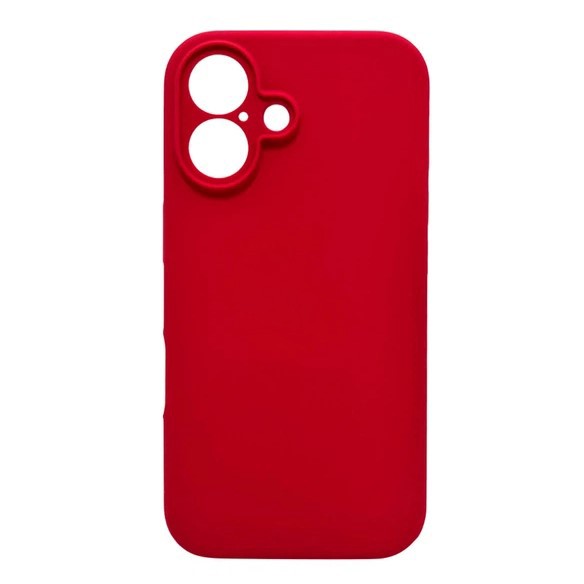 Silicone Case Full Camera Protective No Logo (AA) для iPhone 17  (Rose red)-0