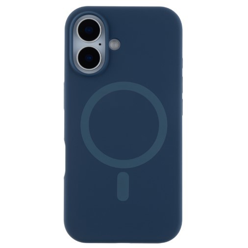 Silicone Case Full Protective (AA) with MagSafe для iPhone 17 (Dark blue)-0