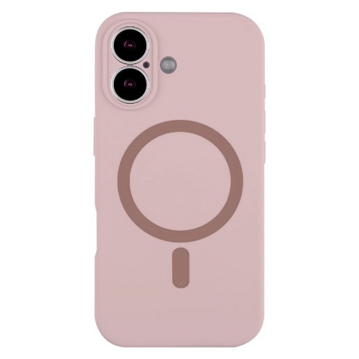 Silicone Case Full Camera Protective (AA) with MagSafe для iPhone 17 (Pink sand)-0