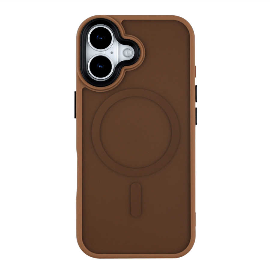 Накладка Magsafe MATTE ACRYLIC для iPhone 17  коричнева-0