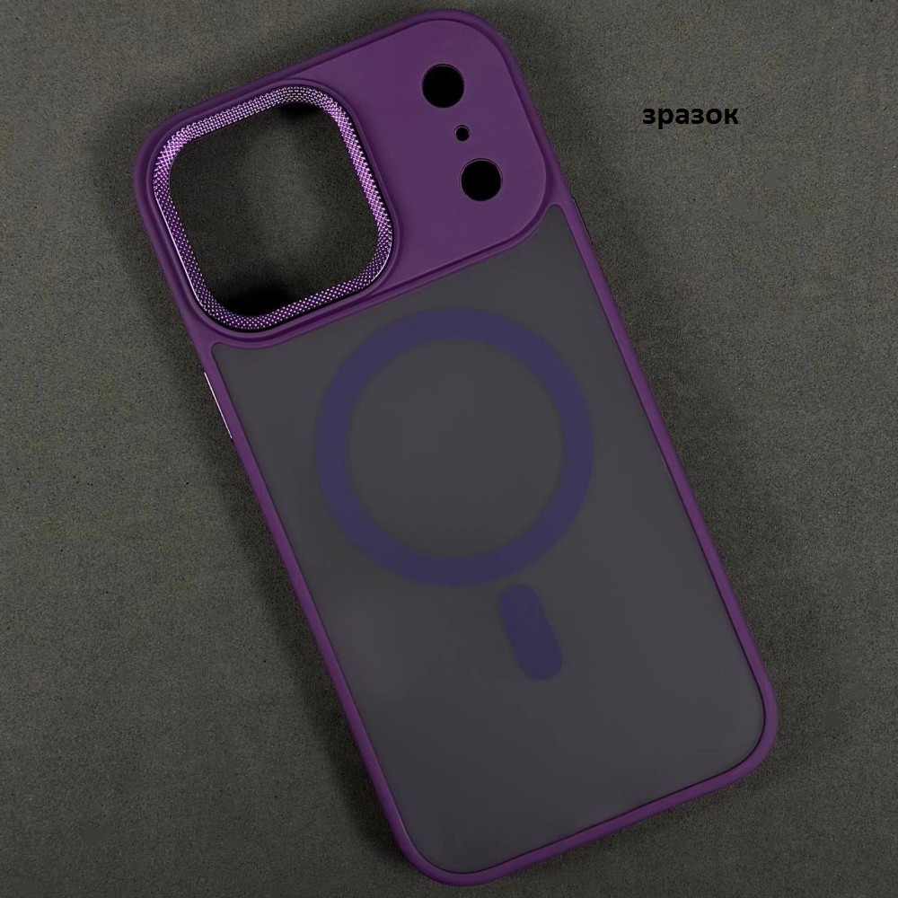 Чохол Magsafe MATTE Corrugated Camera для iPhone 17  Violet-0