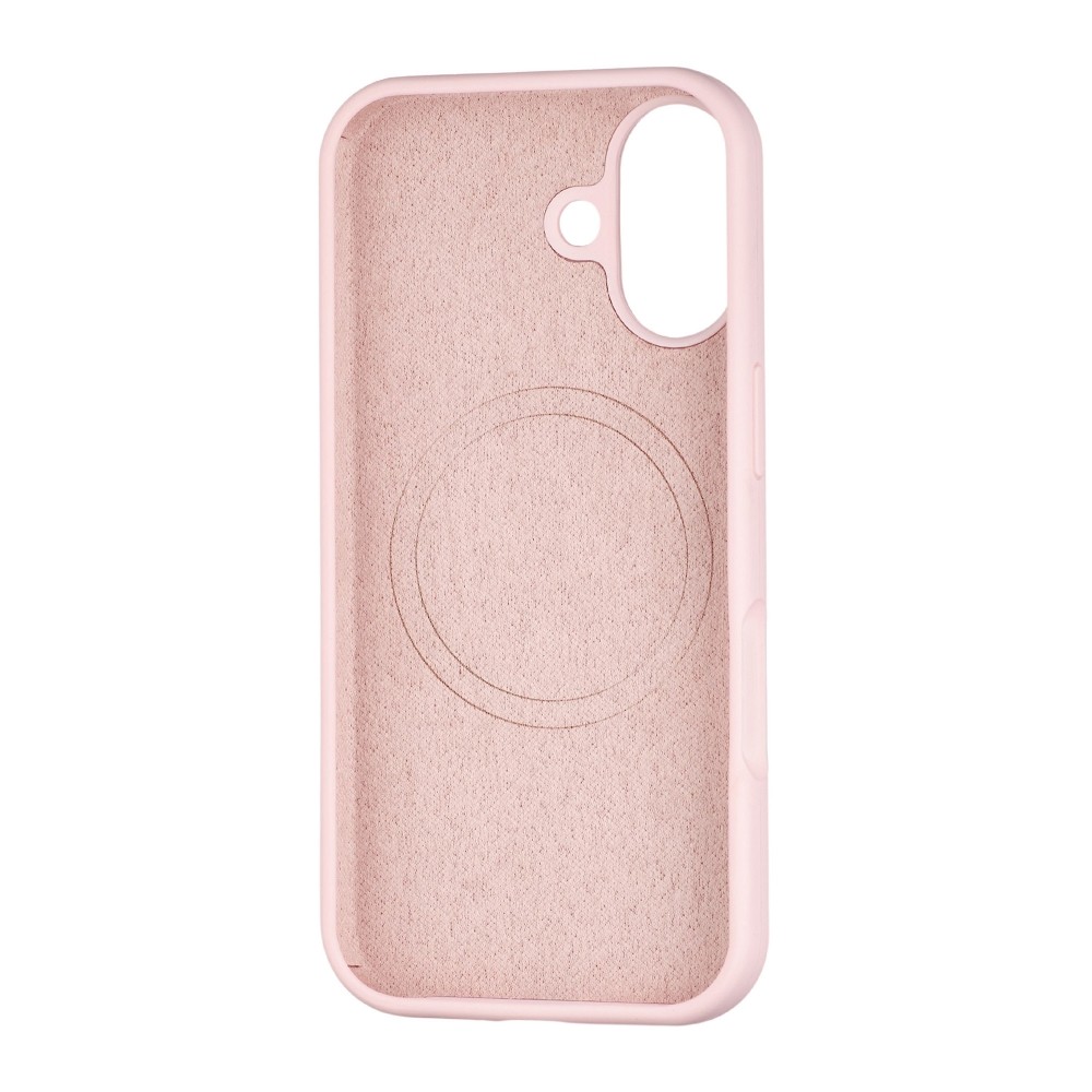 Silicone Case Full Protective (AA) with MagSafe для iPhone 17 (Pink sand)-1