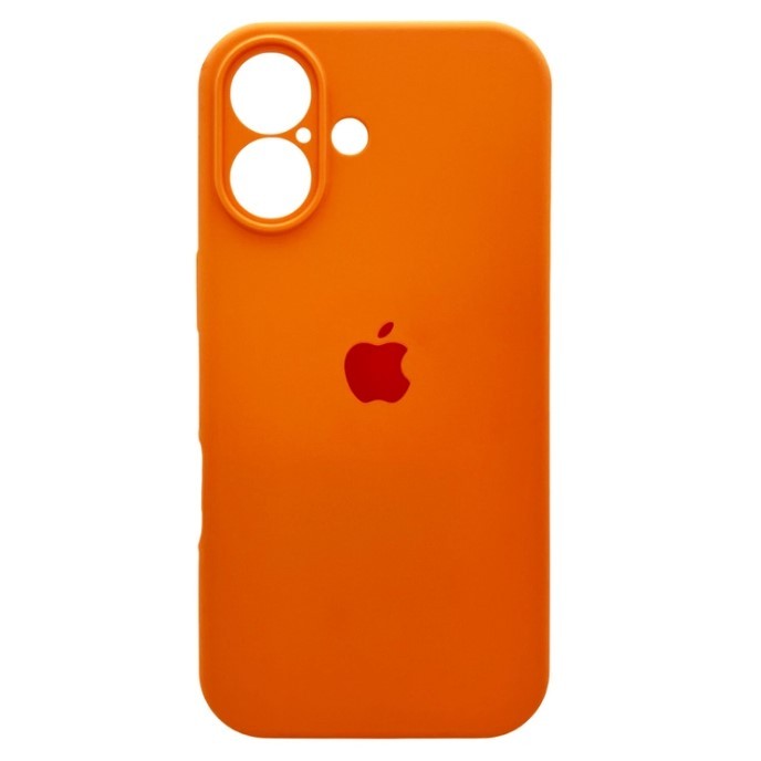 Silicone Case Full Camera Protective (AA) для iPhone 17 (Orange)-0
