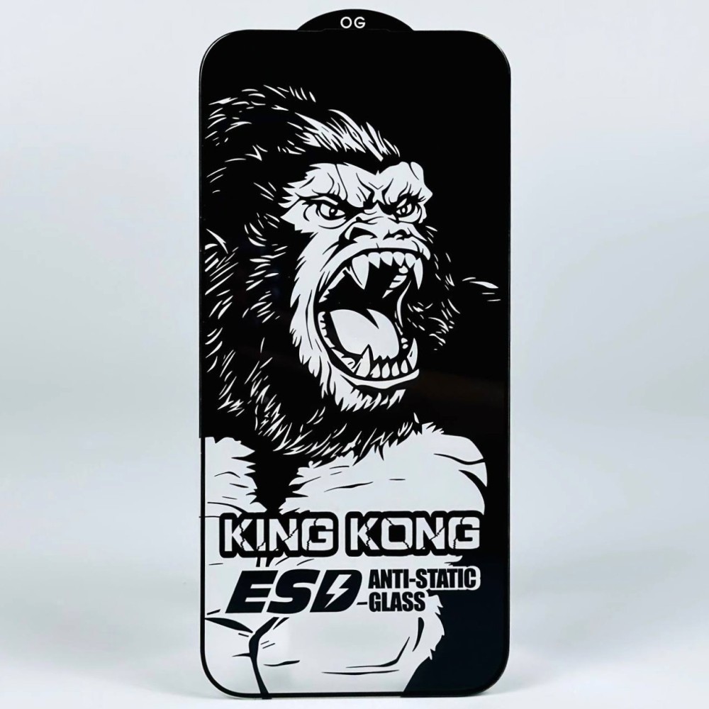 Скло King Kong ESD Anti-Static для IPhone 17 Pro Max 6,9″ (Чорний)-0
