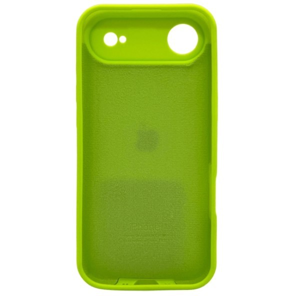 Silicone Case Full Camera Protective (AA) для iPhone 17 Air (Neon green)-1