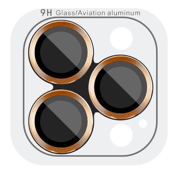 Захисне скло Metal Classic на камеру для iPhone 17 Pro (6.3") / 17 Pro Max (6.9") (Помаранчевий / Orange)-0